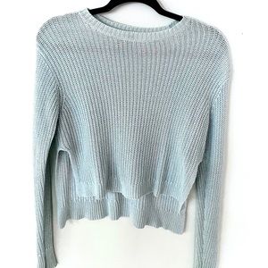 Mint Green Crop Sweater